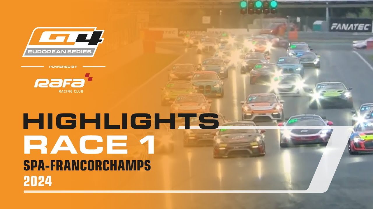 Highlights | Race 1 | Spa | 2024 GT4 European Series Powered by RAFA Racing Club