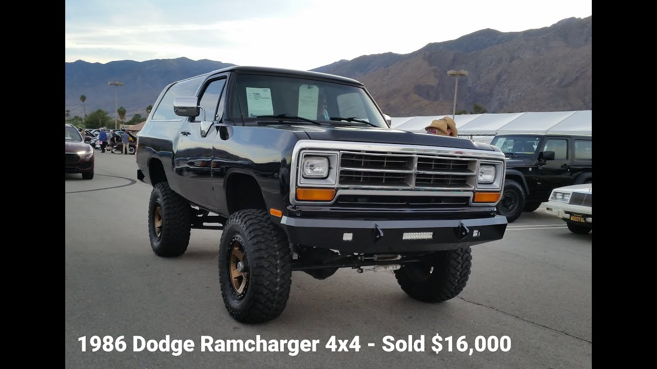 1986 Dodge Ram Charger 4WD SOLD $16,000 Auction Lifted Rock Climber Crawler BFG 86 Ramcharger 4x4