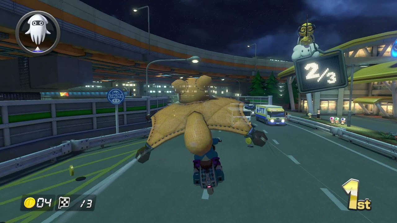 200cc Mario Kart 8 High Speed Race On N64 Toad's Turnpike