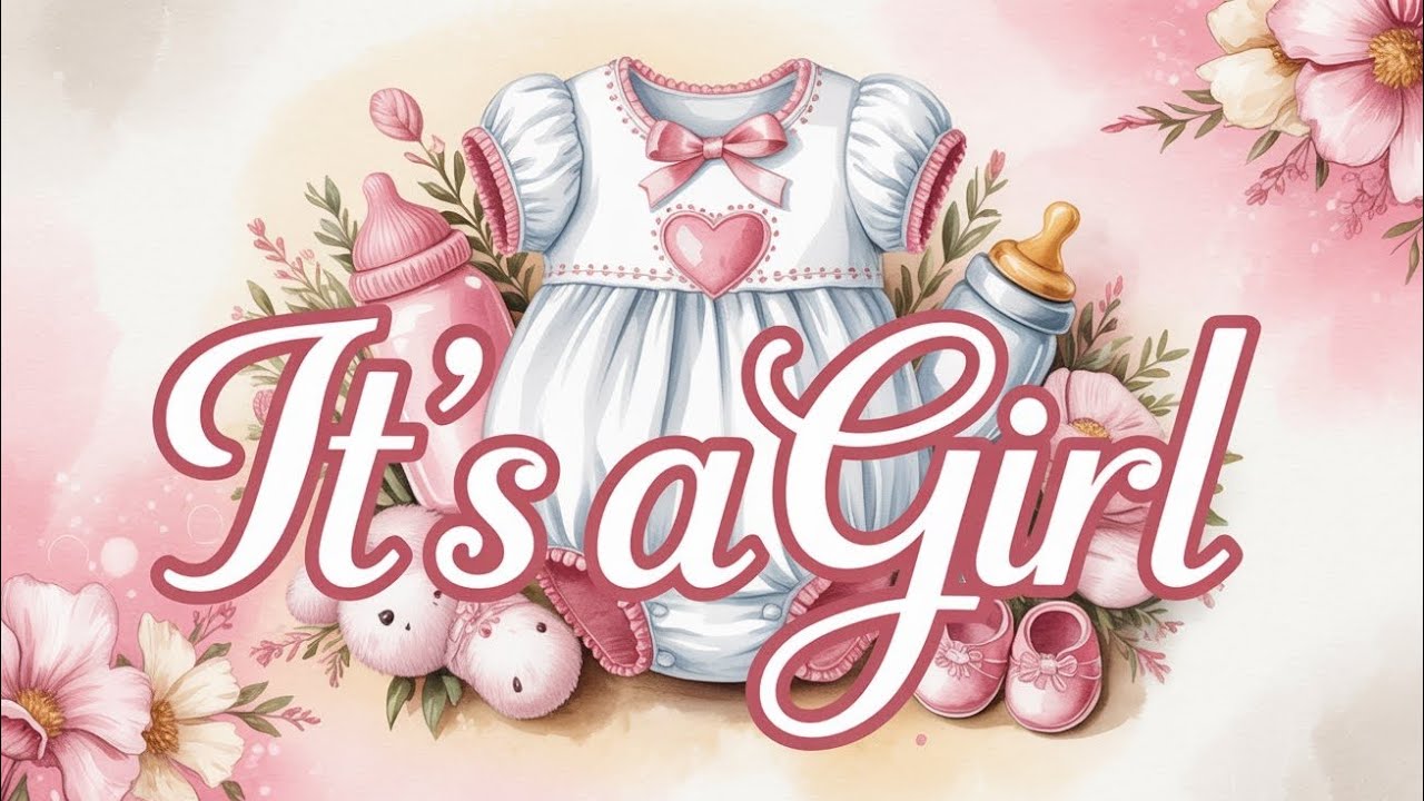 It's a girl 💗🌷 | Canvas painting for a girl 💓