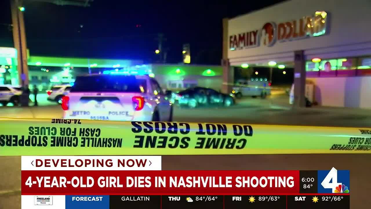 4-year-old girl dies in Nashville shooting