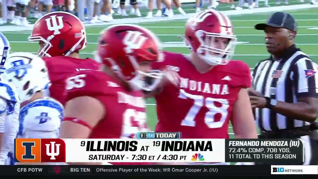 FIRST Ranked Matchup in Series in 75 YEARS: Previewing Illinois at Indiana | B1G Today