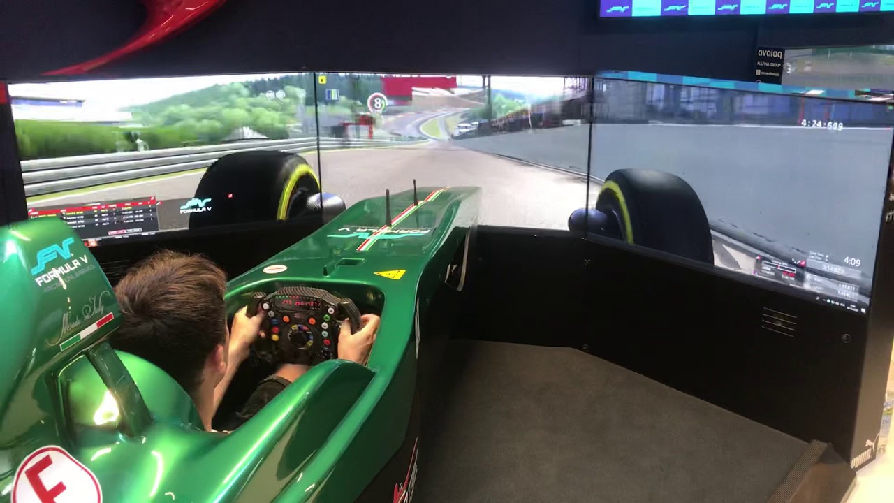 Evotek F1 SImulator Assetto Corsa Spa/Ferrari Sf70H
