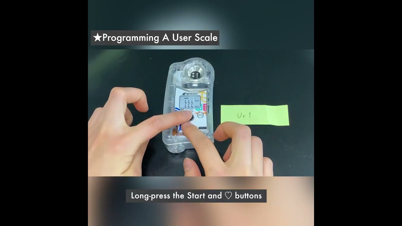 Brix and Salt Hybrid MeterPAL-BX/SALT+5　User Scale Input Method  ATAGO