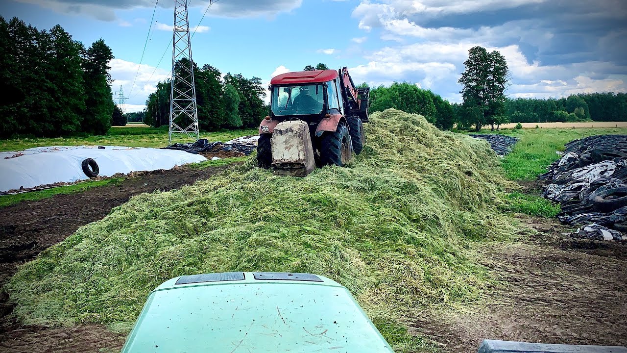 ☆Zetor w Akcji☆Ugniatanie i Zagrabianie Trawy ☆Sianokiszonka na Pryzmę ☆Trzeci Pokos☆Claas Liner880☆