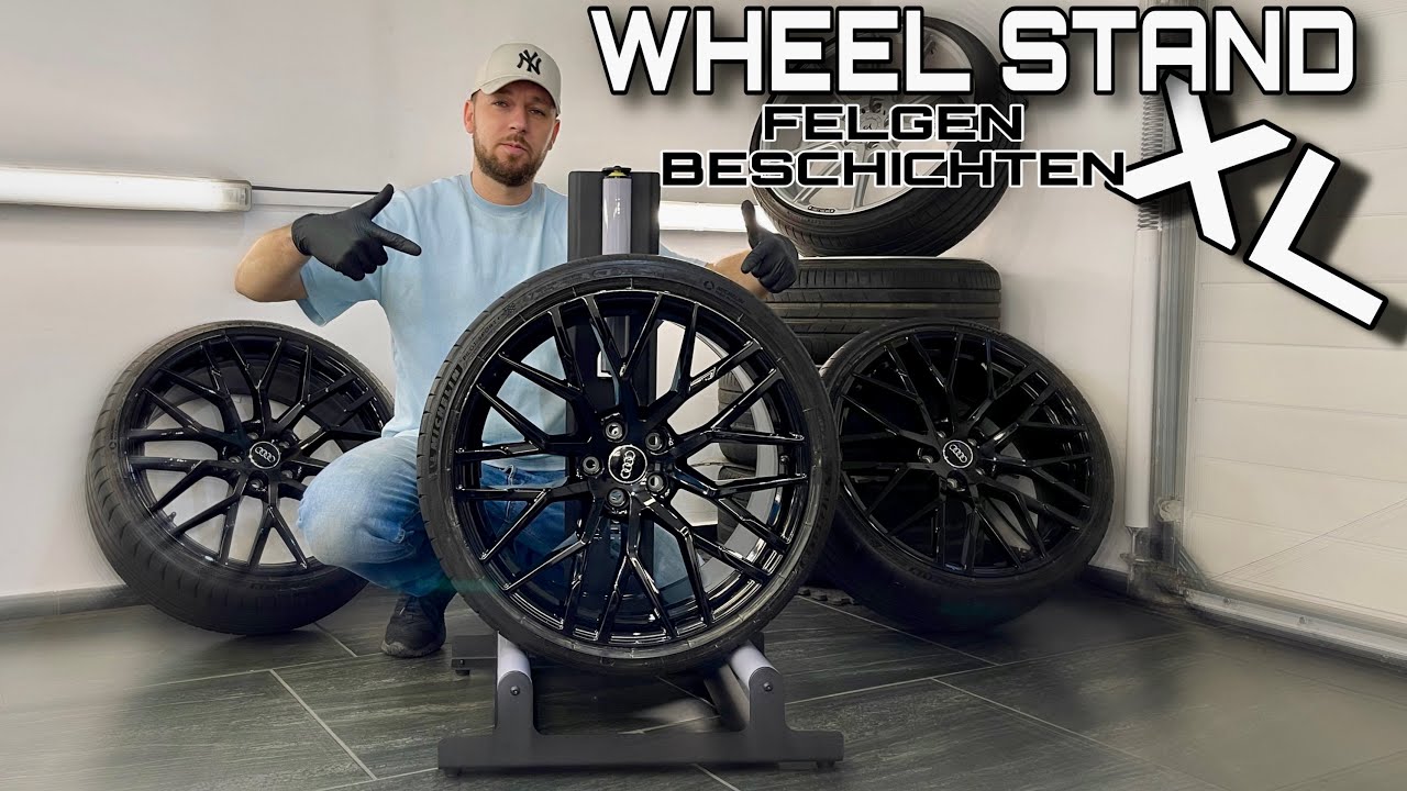 TEST WHEEL STAND XL ! Alu Felgen Keramik Beschichten auf Drehbaren Chemical Workz Radständer