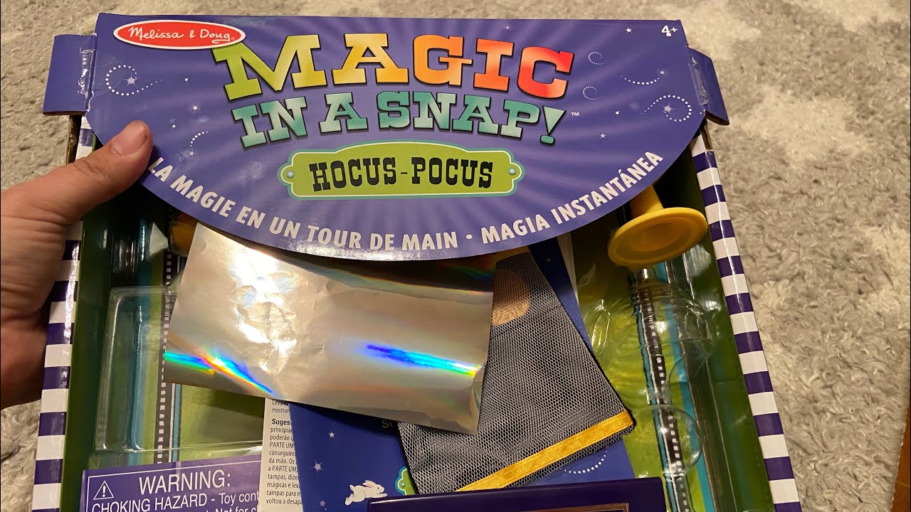 Melissa & Doug Magic in a Snap! Hocus Pocus Collection Magic Tricks Set Toy Review 