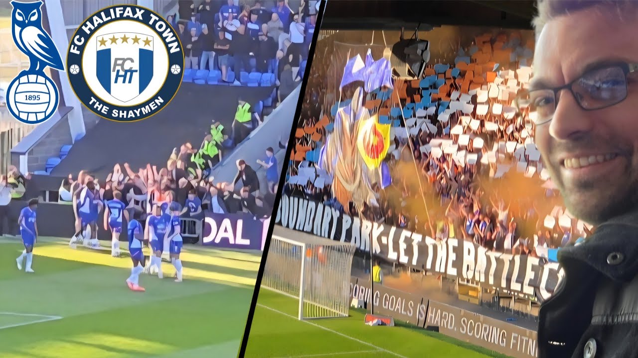 SCENES as Oldham DESTROY Halifax in CRAZY first 12 minutes!