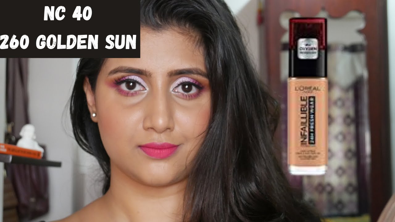 Loreal infallible fresh wear foundation 260 Golden sun