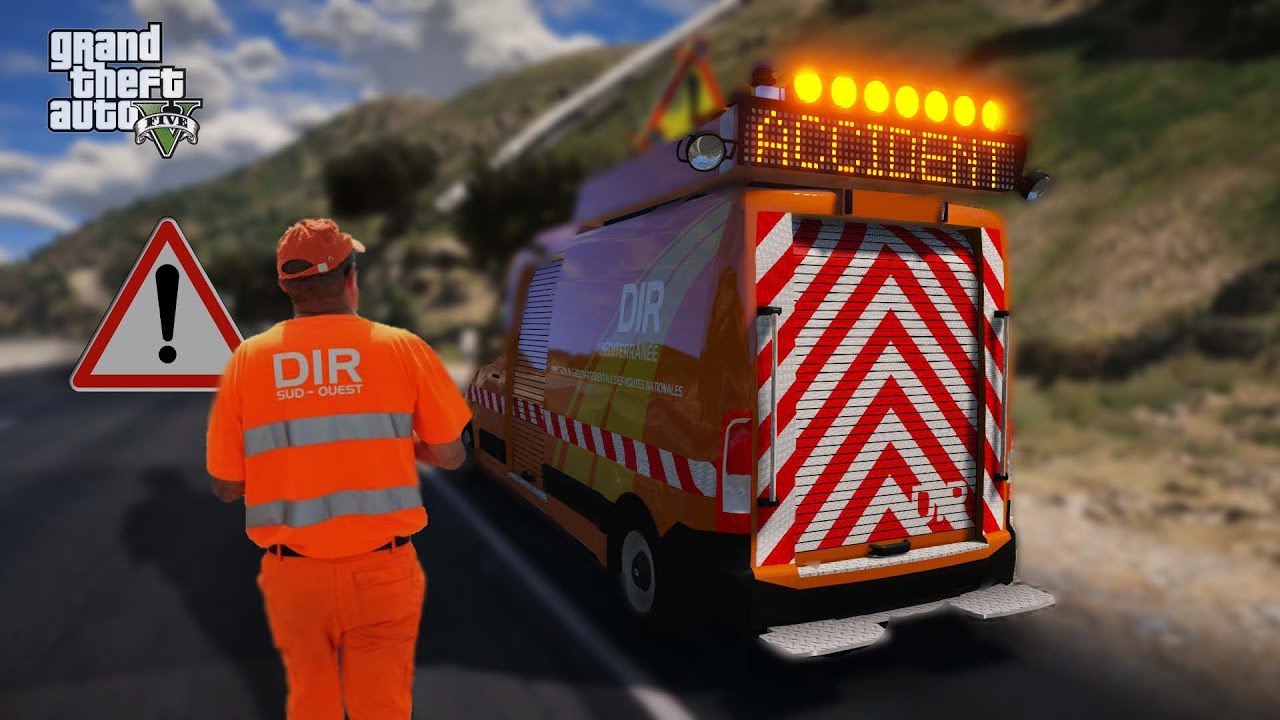 GTA 5 - #DANSLAPEAU - DIR - ACCIDENTS GRAVE SUR L'AUTOROUTE