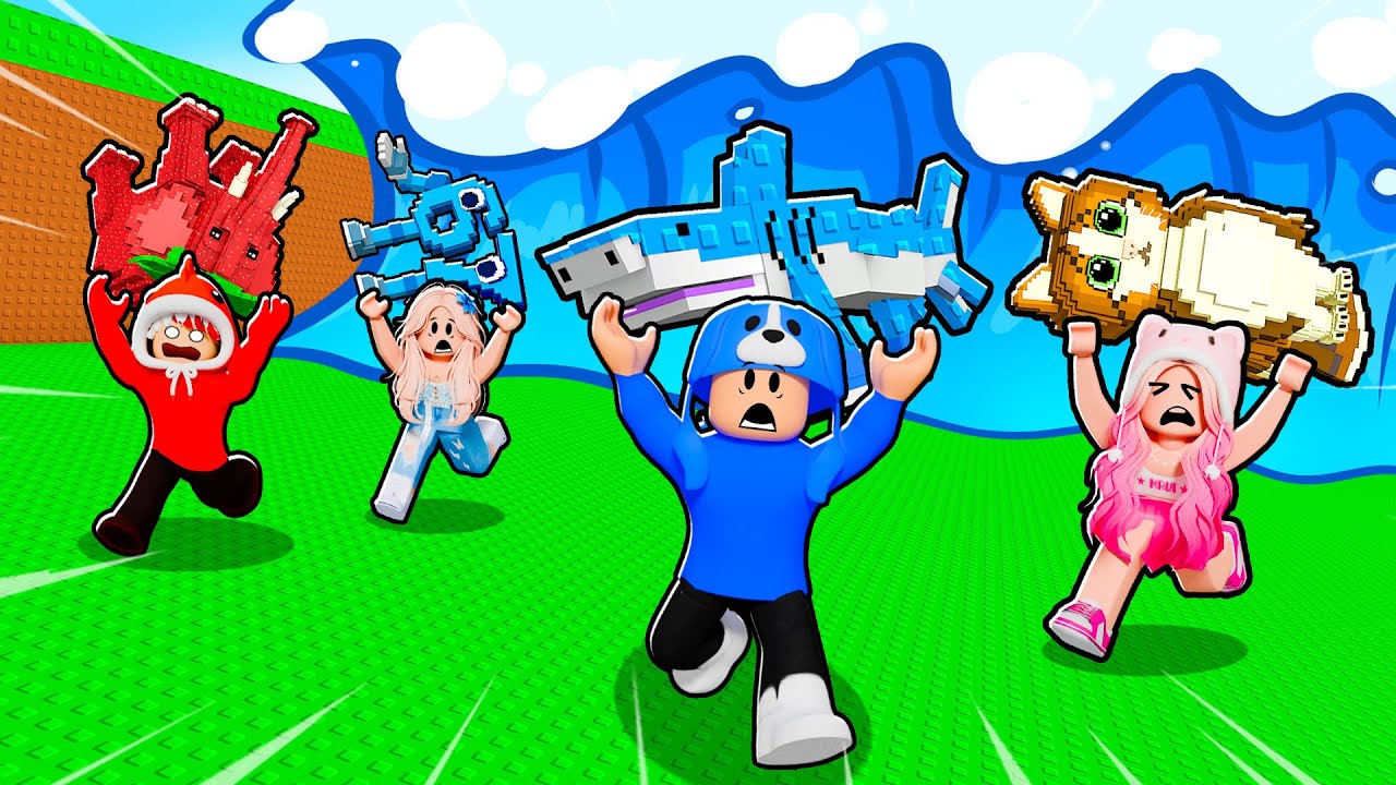 Спаситесь от цунами и уничтожьте мозги в Roblox!