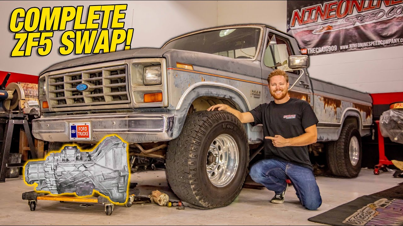 FORGOTTEN 1986 Ford F250 Get's a MANUAL ZF5 SWAP!
