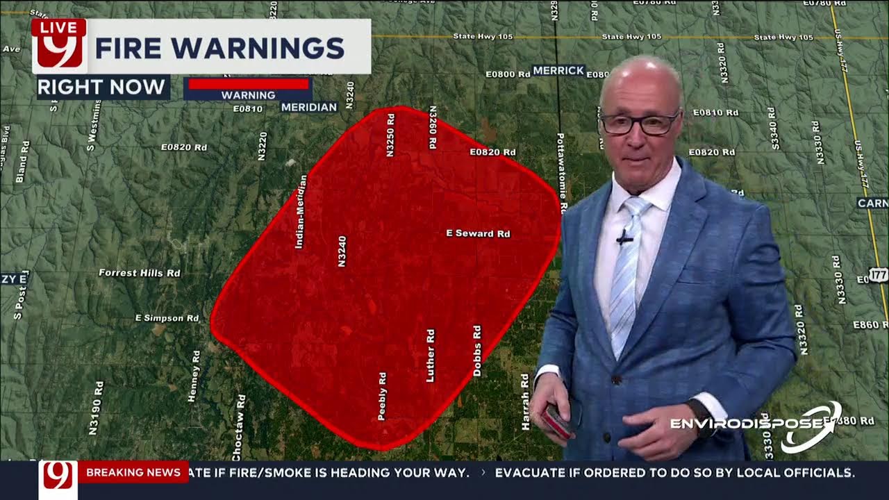 Oklahoma Wildfires: News 9 team tracks fires LIVE