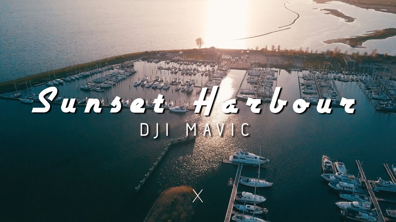 Sunset Harbour - Hellevoetsluis by drone ( Mavic )