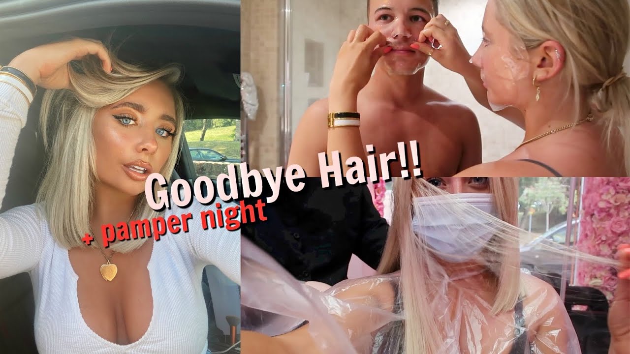 Cutting my hair off!! + a pamper night with my boyfriend