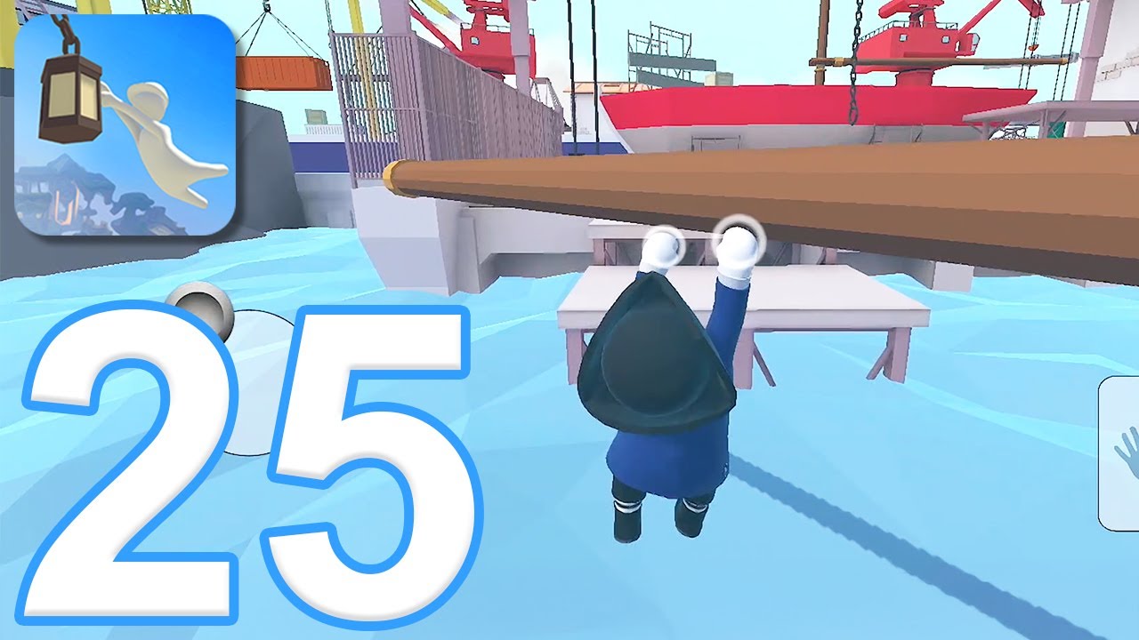 Human Fall Flat Mobile - Gameplay Walkthrough Part 25 - New Level 25: Dockyard (iOS, Android)