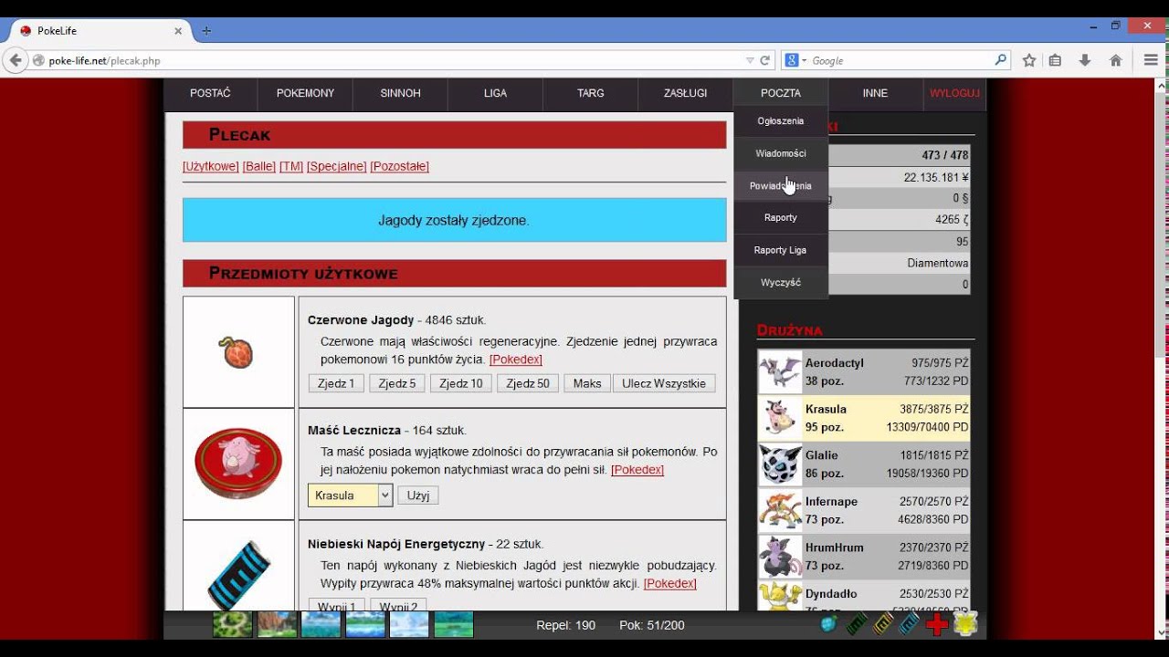 Pokelife jak  expić  ?