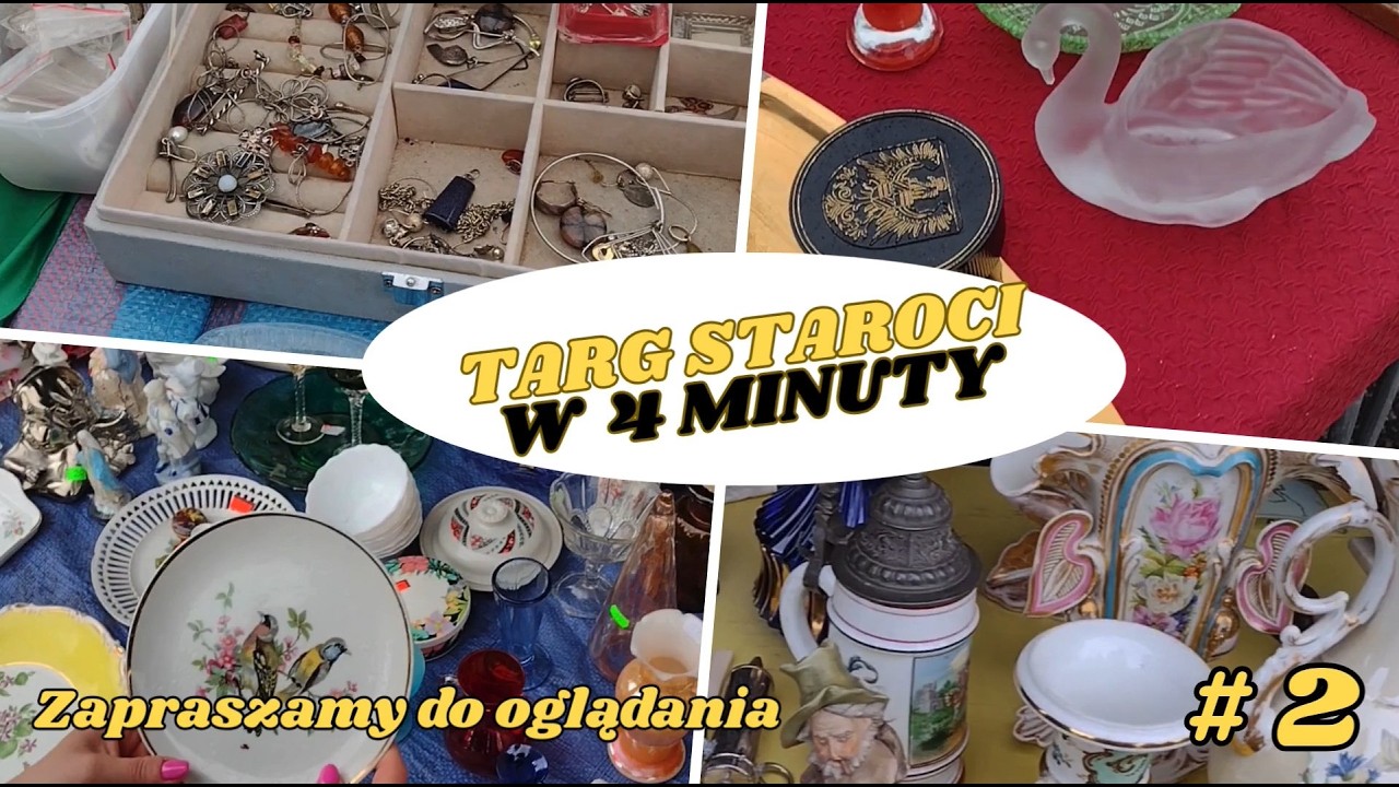 PCHLI TARG Szkło i kryształy, które zatrzymały nas na długo.Biżuteria i szkło🫢 #vintage #skarby