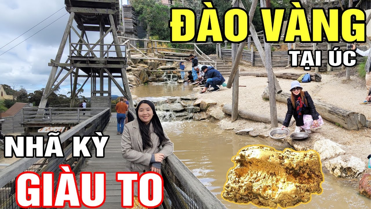 Du Lịch Úc - Trở thành thợ đào vàng trong căn hầm vàng tối tăm ở Ballarat Victora Úc