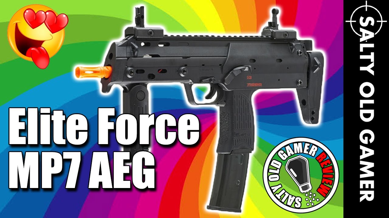 Elite Force MP7 A1 AEG Unboxing & Review! | SaltyOldGamer Airsoft Review