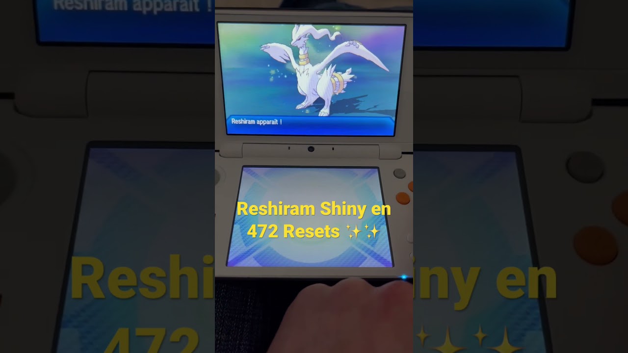 Reshiram Shiny apparu le 24 Mars 2023 sur Ultra Soleil #pokemon #shiny
