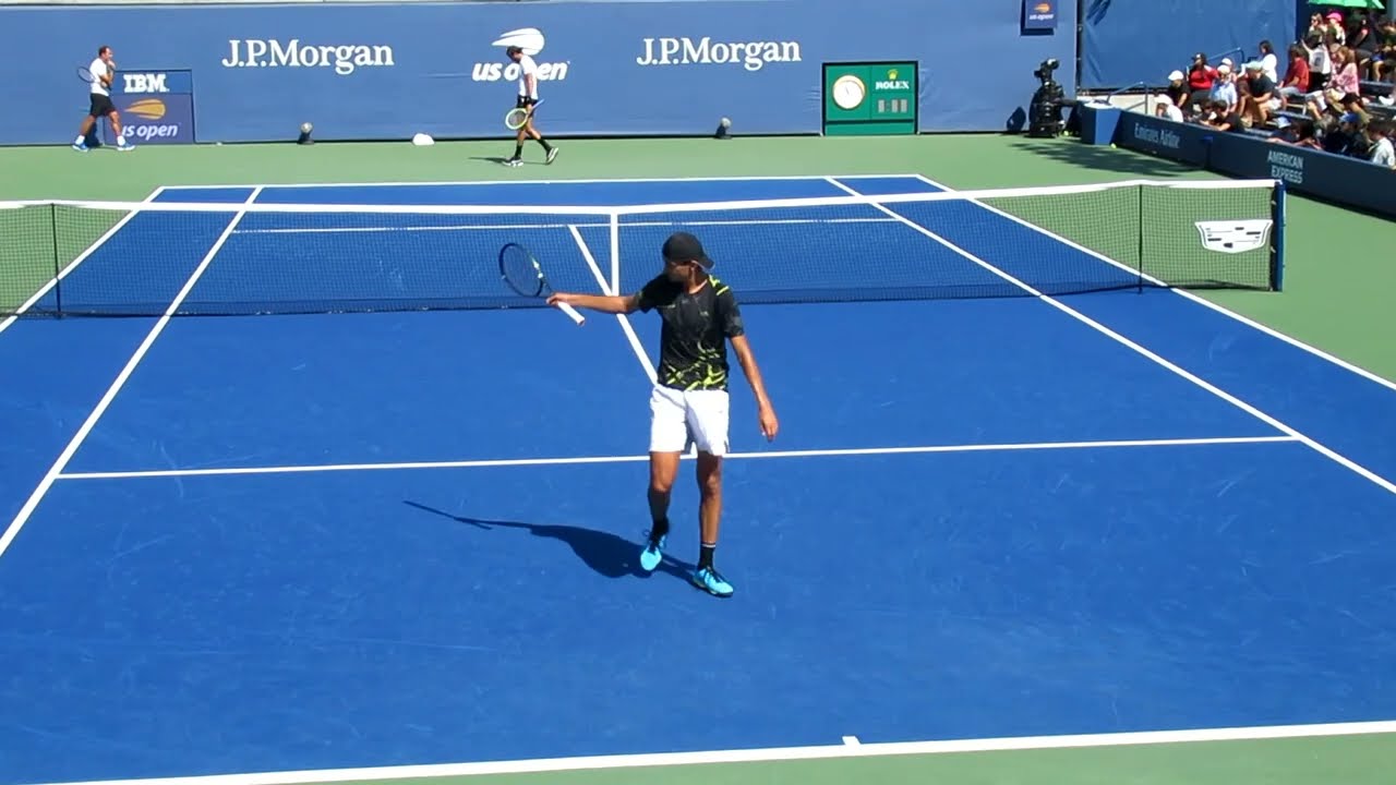 Matteo Berrettini INTENSE Practice Games vs Lorenzo Sonego | Court Level