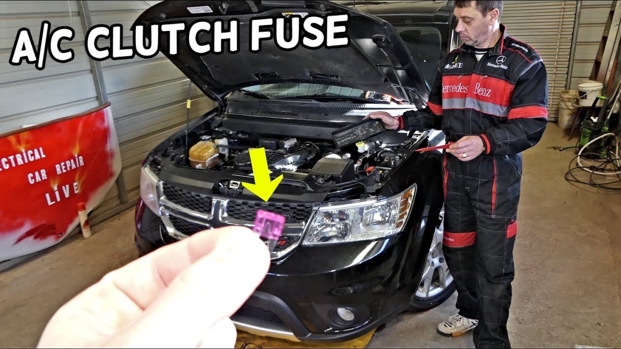 DODGE JOURNEY AC CLUTCH COMPRESSOR FUSE LOCATION  FIAT FREEMONT