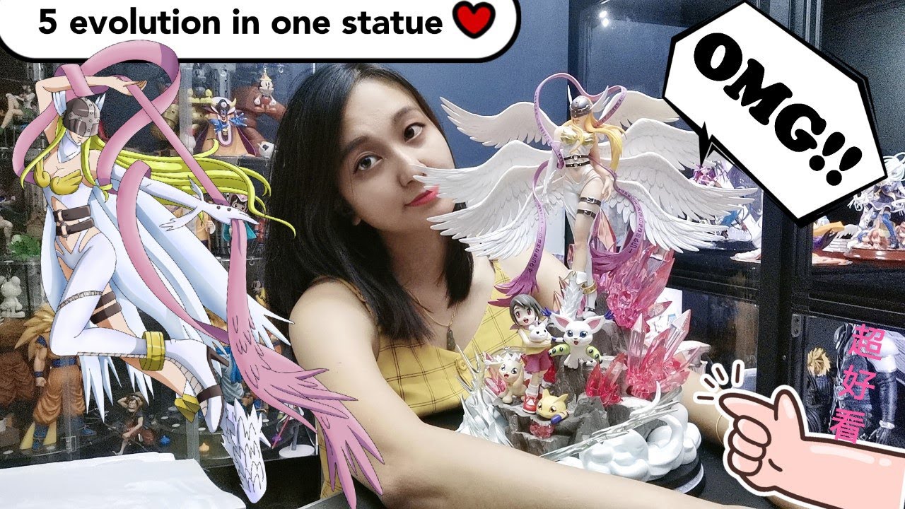 Angewomon Full Evolution Digimon Statue Unboxing Review - Great Design Studio