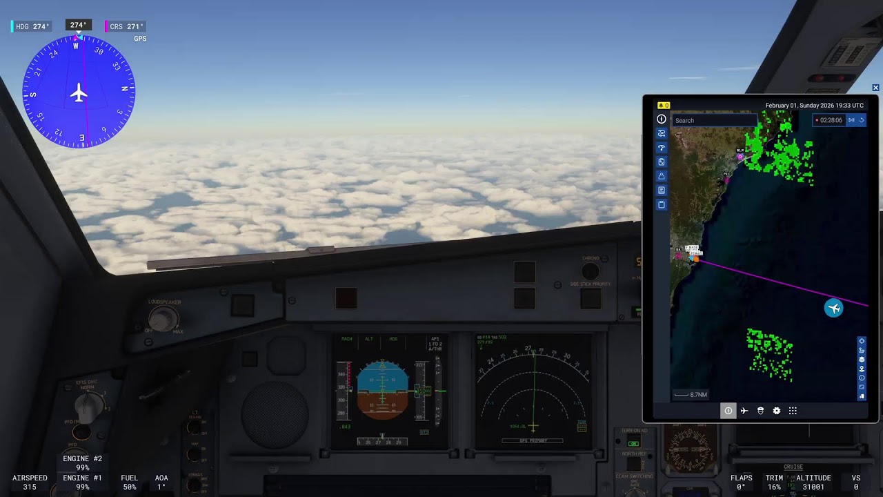Auckland-Sydney A330 Microsoft Flight Simulator 2024 LIVE🔴