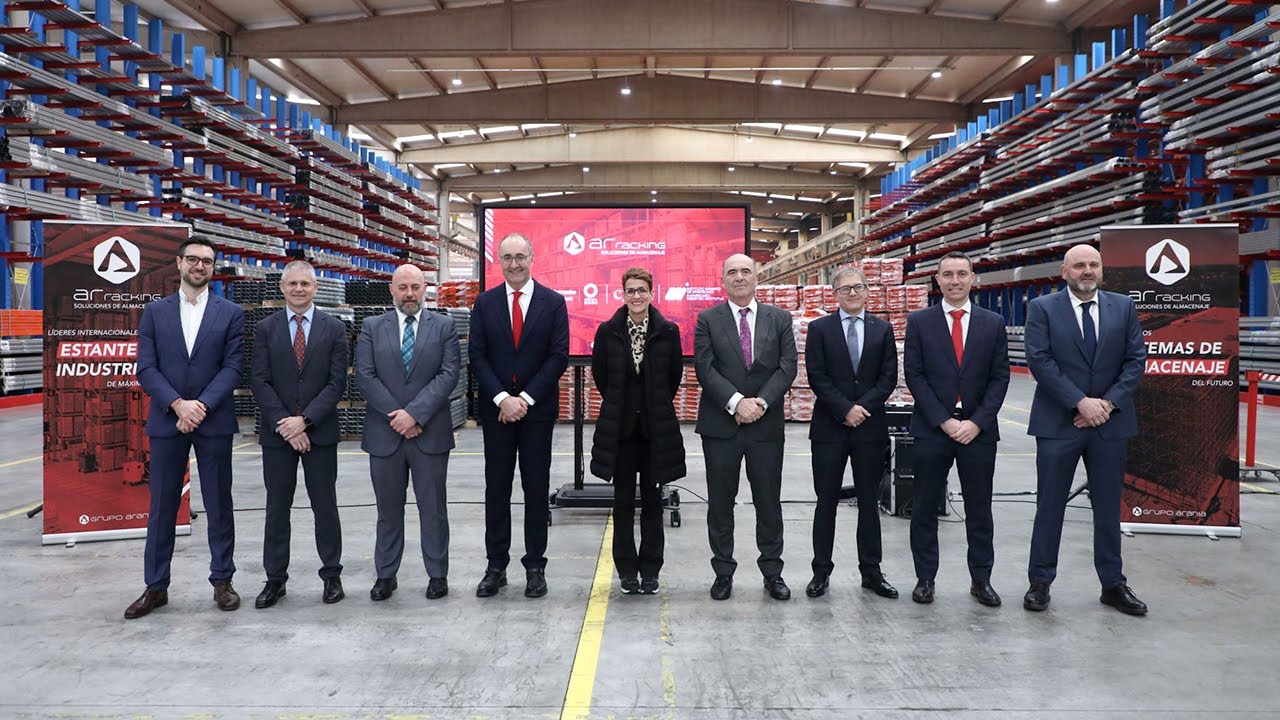 Visit of the Government of Navarra to the AR Racking production center