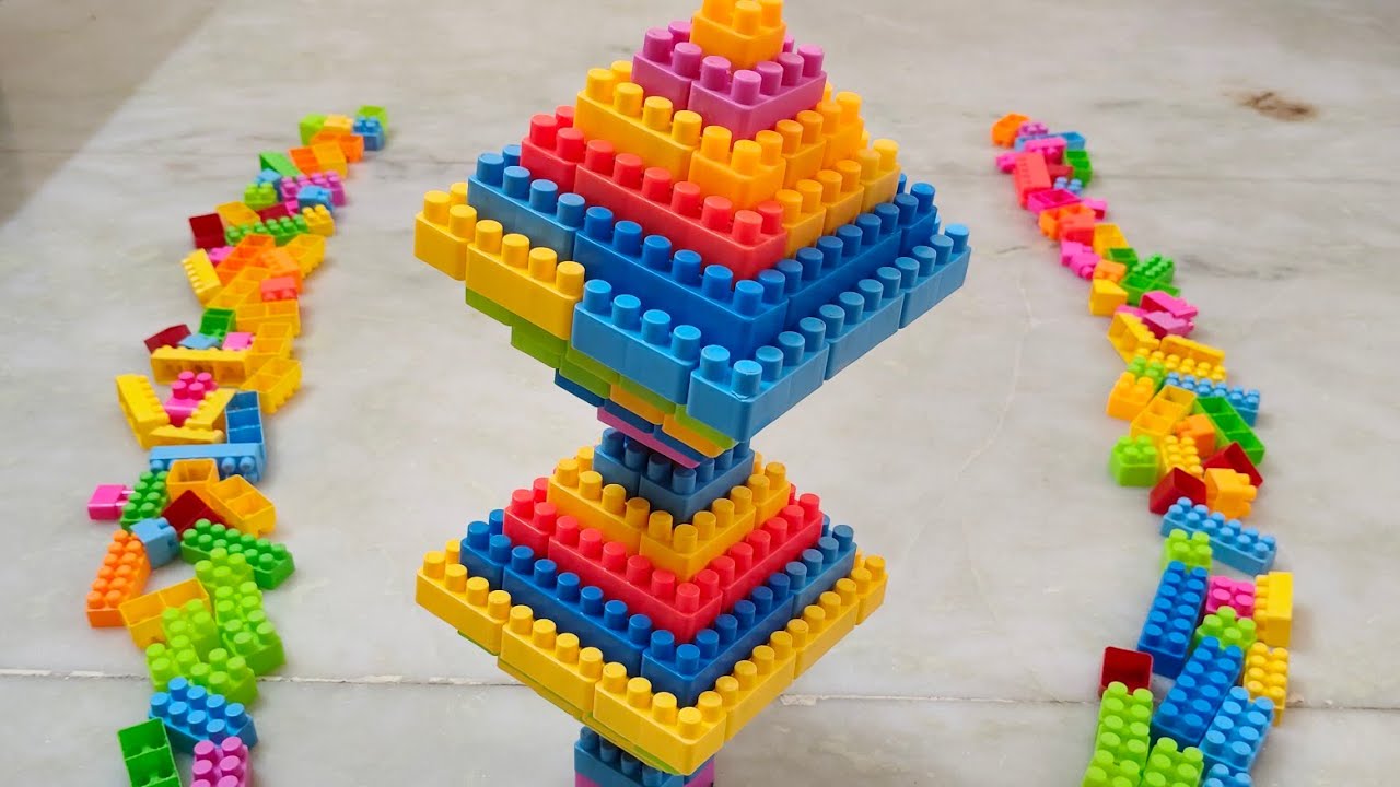 Satisfying DIY Hour Glass ASMR/Building Blocks/Lego building blocks videos/block game