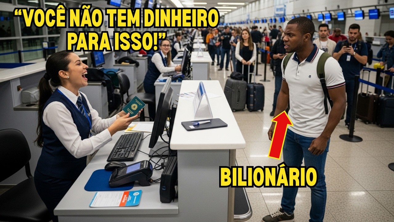 Agente de Aeroporto Impede Homem Negro de Embarcar — Até o Jato Particular Dele Pousar na Pista