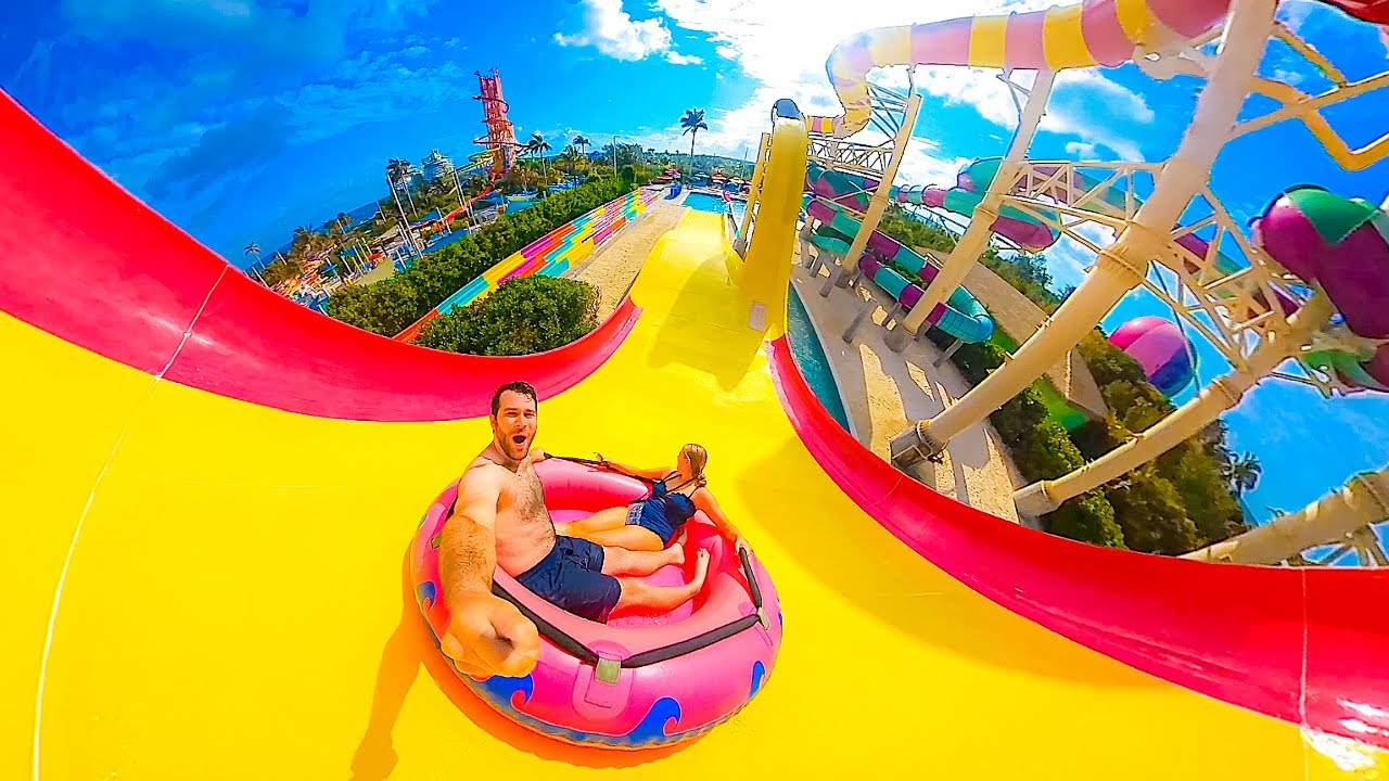 Theme Park In The Middle Of Ocean! Royal Caribbeans Private Island Water Park Is The BEST