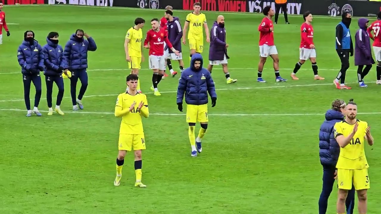 THE PLAYERS AFTER THE FULL-TIME WHISTLE: Manchester United 2-0 Tottenham Hotspur 