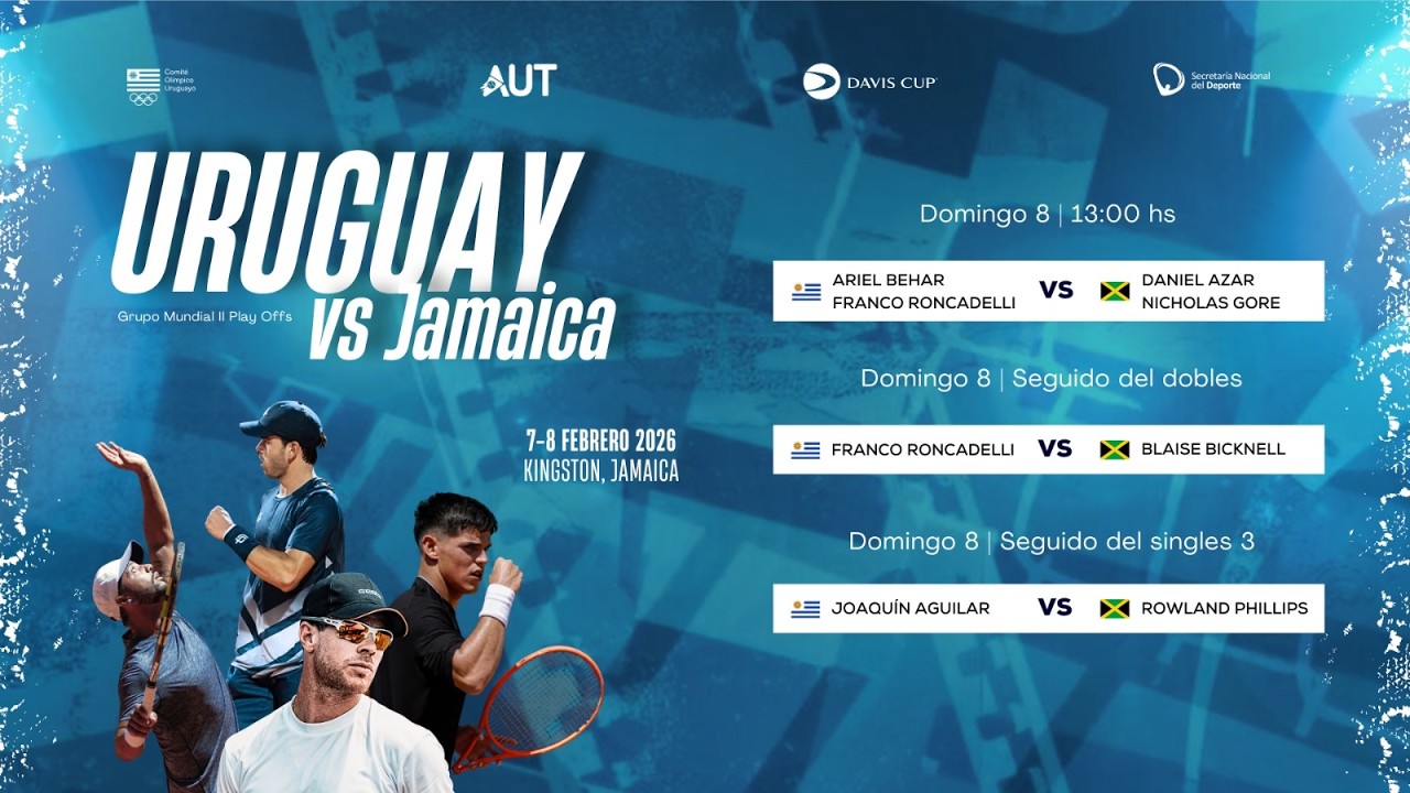 COPA DAVIS 2026 | DÍA 2 - URUGUAY VS. JAMAICA - GRUPO MUNDIAL II PLAY-OFFS