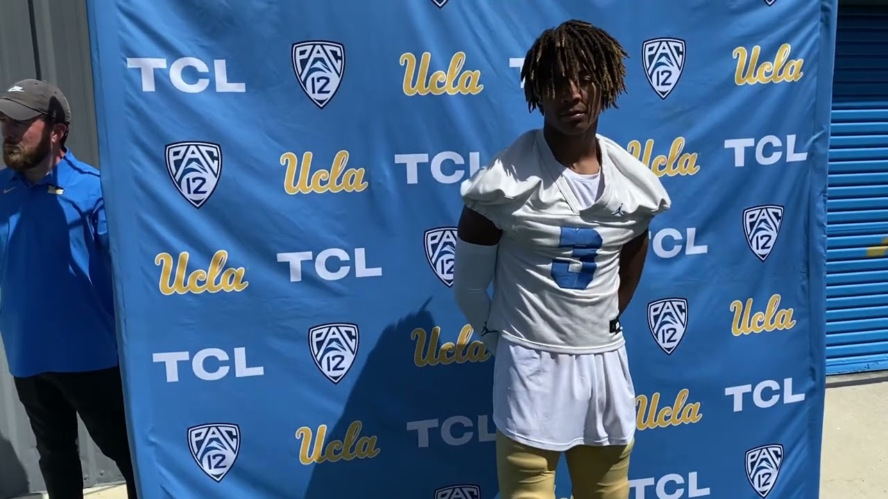 UCLA CB Devin Kirkwood after spring practice 4/9