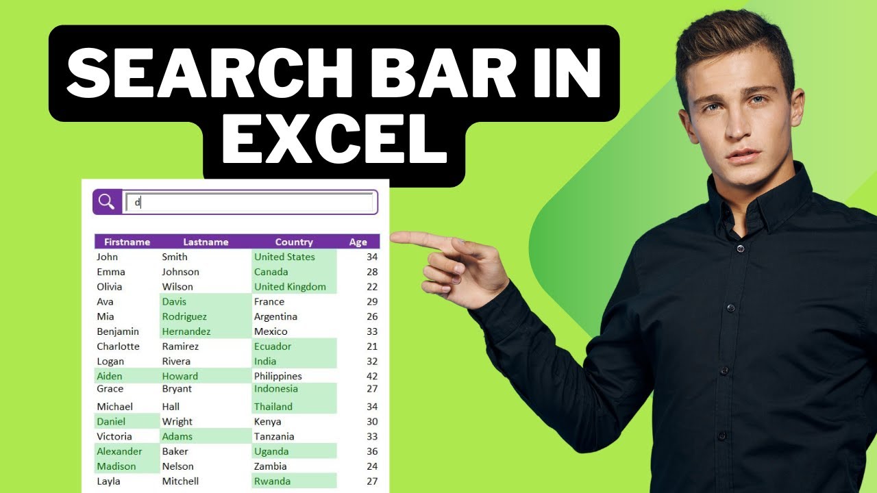 Want EASY Searchable Lists in Excel? Watch This Now