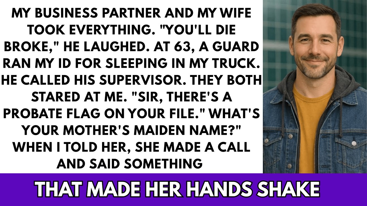 My Business Partner Stole My Company. I Slept In My Truck. A Security Guard Ran My ID And What H...