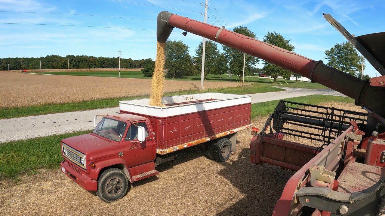 Windows Cleaned - Beautiful CASE IH AXIAL-FLOW® 7088 - Case IH 7240 J&M 525 - Chevy C70 - GMC 7000