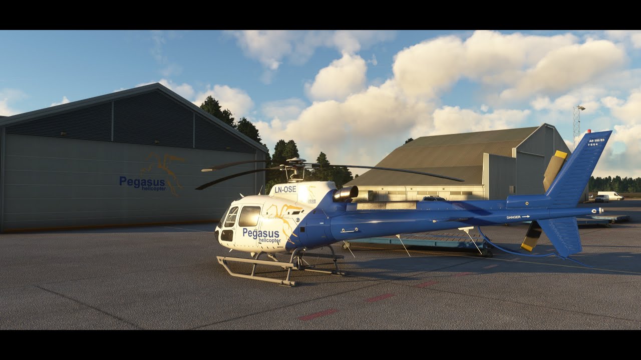 MSFS2020 | VATSIM | ENGM Gardermoen VFR approach with RWY crossing | CowanSim H125