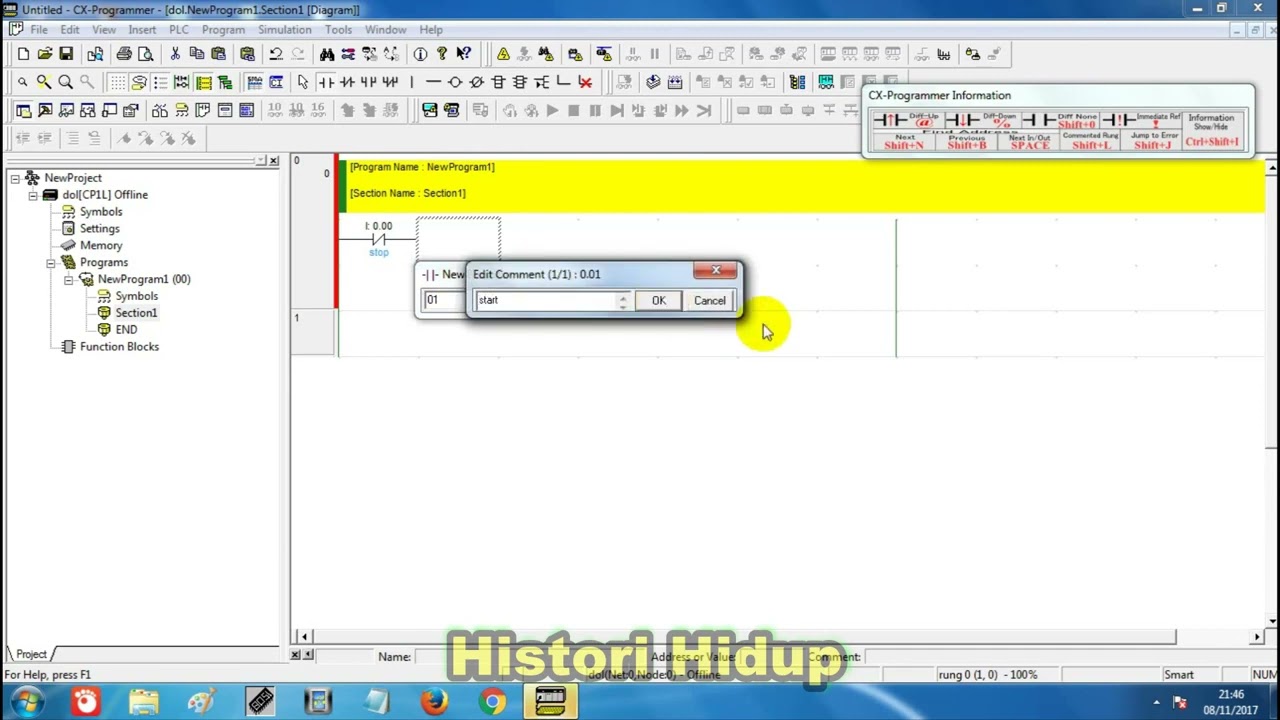 Cara Membuat Program PLC Rangkaian DOL