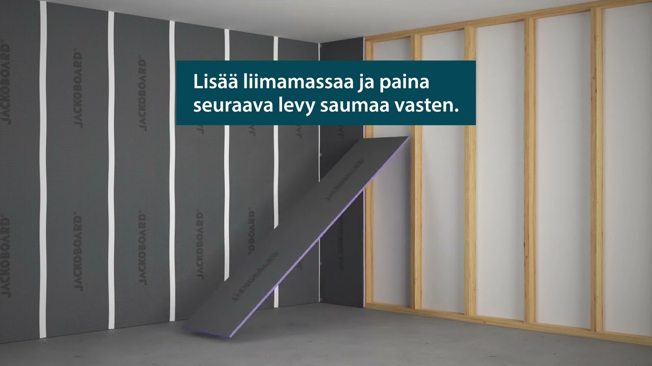 Jackoboard Märkätilalevy -asennusohje