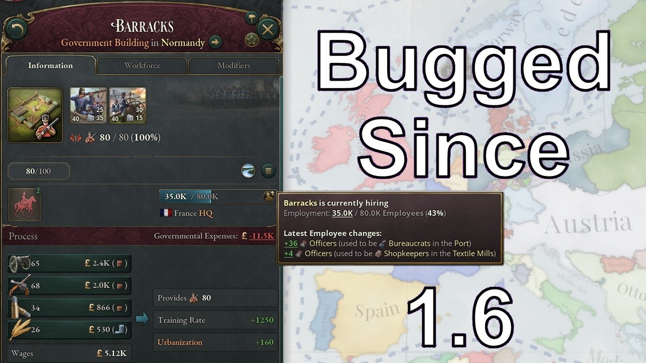 Training Rates Are Bugged Since 1.6 and Nobody Noticed
