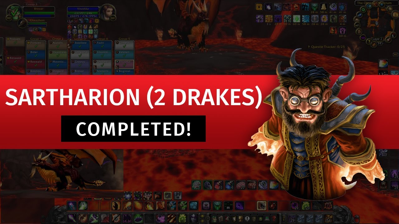 Obsidian Sanctum - Sartharion (2 Drakes) ✓ WotLK Classic ✓ Warlock ➤ Wrath of the Lich King Classic