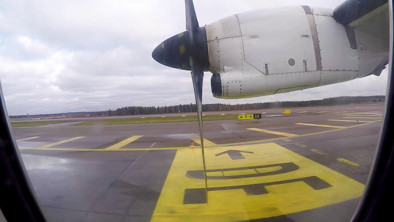 Power Back & Take Off from Helsinki Airport