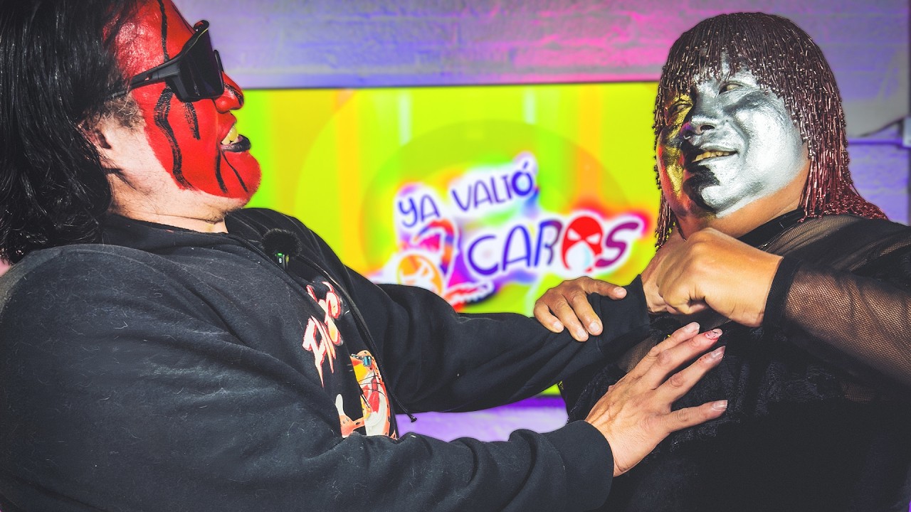 #yavaliomascaras Chessman y Polvo se enfrentan