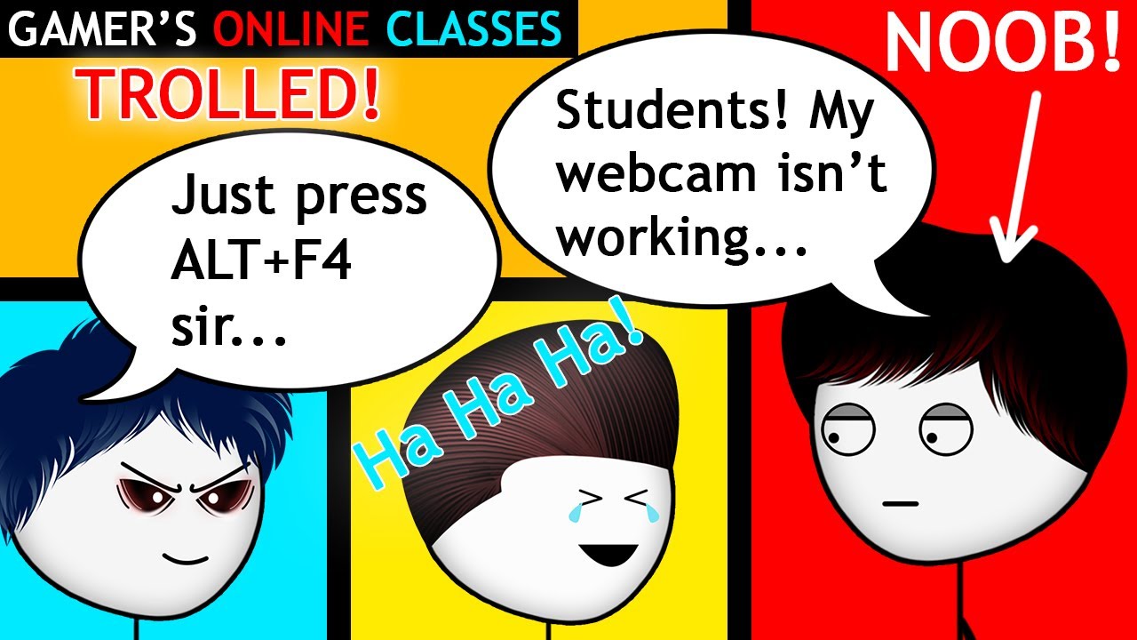 When a Gamer has Online Classes | Axzyte