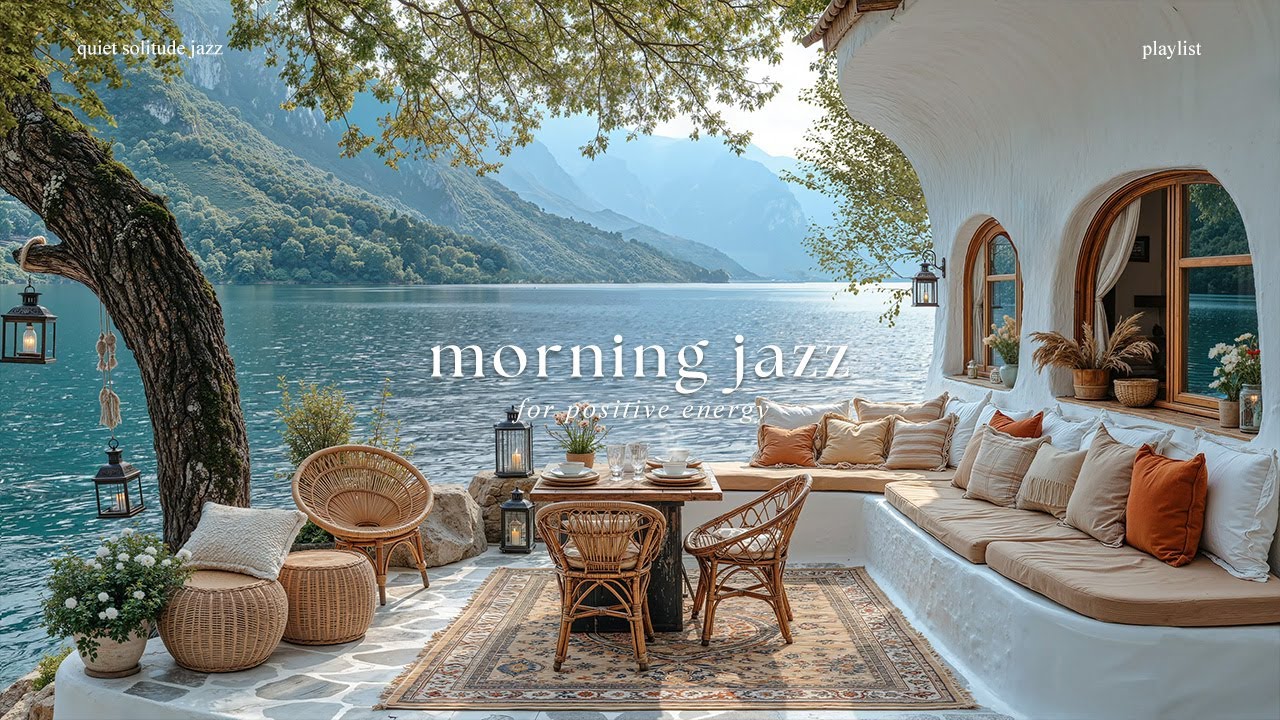 Gentle Spring Morning Lakeside Jazz - Smooth Jazz Piano & Nature Ambience For Positive Energy