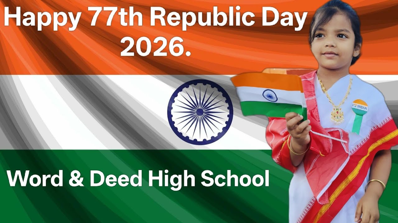 Happy 77th Republic Day INDIA. 2026.#happyrepublicday #indianarmy#wordanddeedschool.