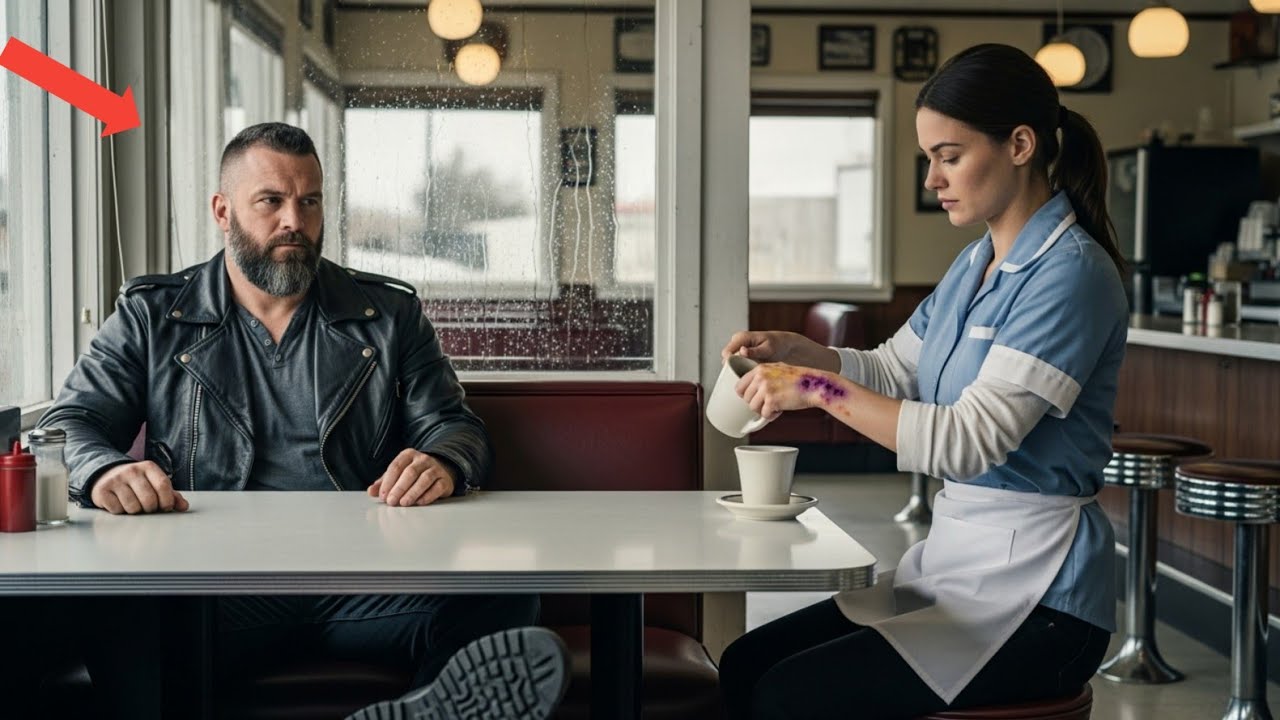 Biker Gang Leader Noticed the Waitress’s Bruises — What He Did Next Shocked the Whole Town